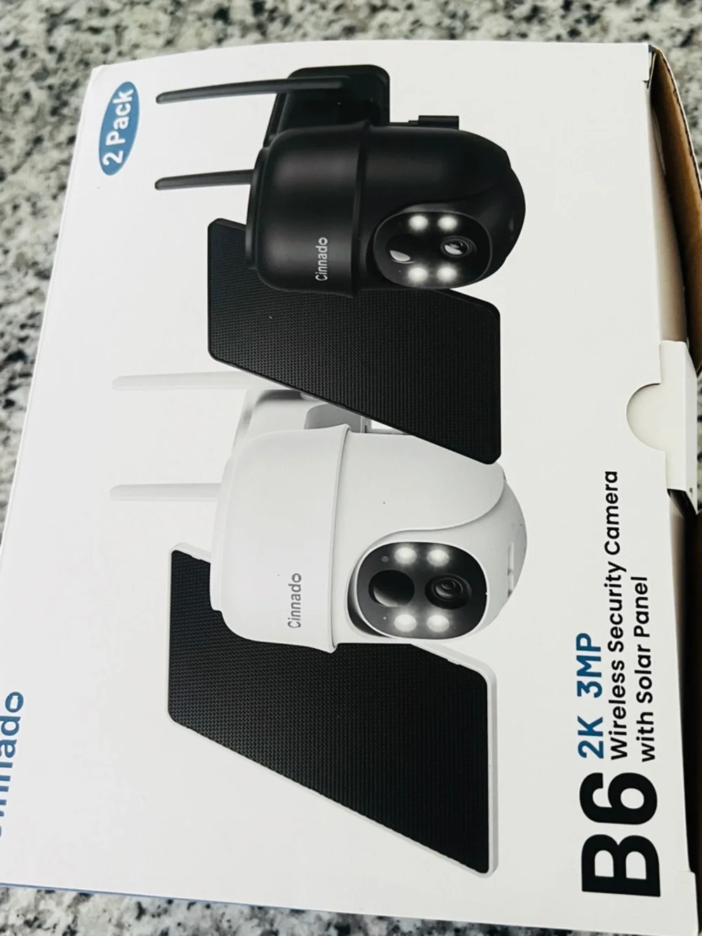 Cinnado Brand White Outdoor Security Camera Dome - Wireless Two-Pack - Picture 11 of 14